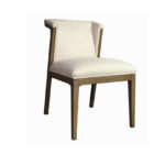 Earl Side Chair (SH-ESC-222433) - Smoke Grey w/ Natural Linen Fabric