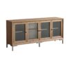 George 4-Door Cabinet Storage (WD-GBF-721834) - Light Walnut