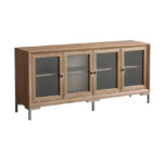 George 4-Door Cabinet Storage (WD-GBF-721834) - Light Walnut
