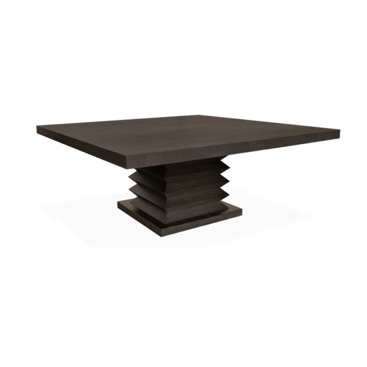 Hudson SQ Dining Table (EM-HDT-727230) - Textured Coffee