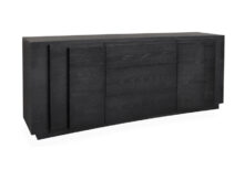 Lugano 3-Drawer & 2-Door Cabinet Storage -Front (EM-LBF-832035) - Ebony Oak