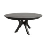 Palma 60RD Dining Table (EM-PDT-606030) - Ebony Oak