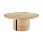 Lugano 72 Rd Dining Table (EM-LDT-727230) - White Oak
