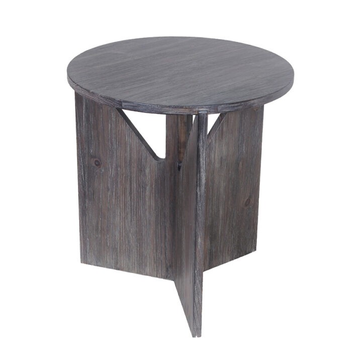 Ronna End Table (RB-RET-242426) -Storm Grey reclaimed
