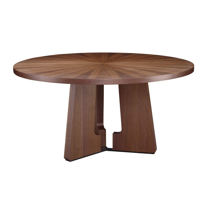 Medina 60RD Dining Table (WD-MED-606030) - Light Walnut