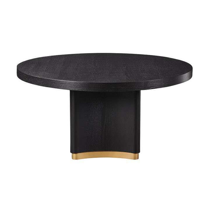 Avalon 60 Rd. Dining Table (ZF-ADT-606030) - Ebony Oak