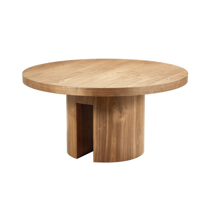 Brynn 60"dia Dining Table (ZF-BDT-606030) - Light Walnut