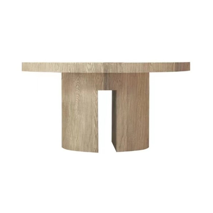 Brynn 60"dia Dining Table (ZF-BDT-606030) - White Oak