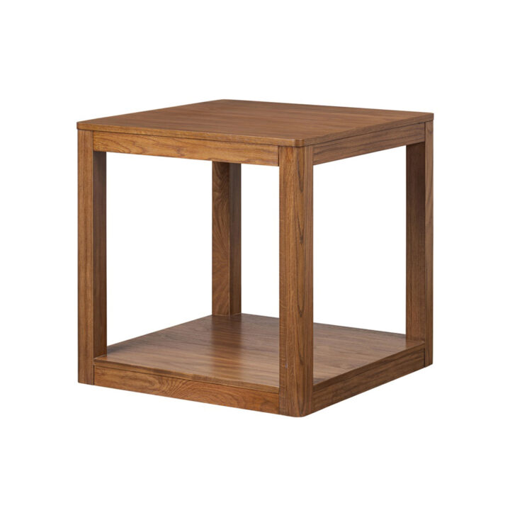 Eberle End Table (ZF-EET-262626) - Light Walnut