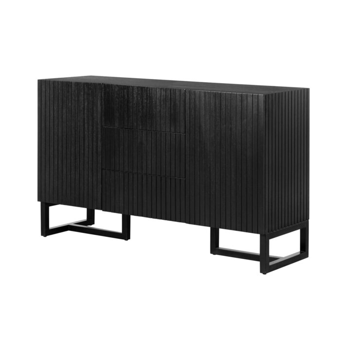 Jade Buffet (AP-JBF-581835) - Wire Brushed Ebony