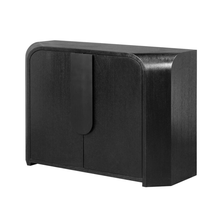 Blaine 2-dr Cabinet (AP-BLC-481834) - Black Oak